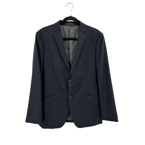 THEORY Men's Dark Charcoal Gray Rodolf Belville Wool Blend Suit Blazer Jacket 40